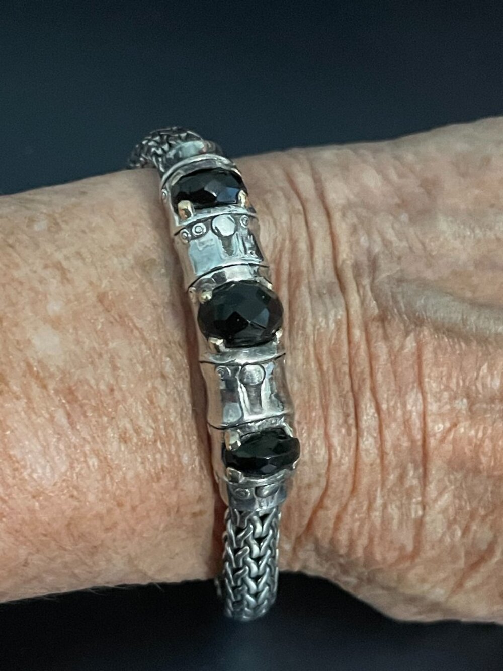 John Hardy Bracelet Black Onyx Sterling